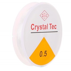 Fir din nylon Transparenta elastica pentru bijuterii de 0.5 / 6 metri Crystal Tec